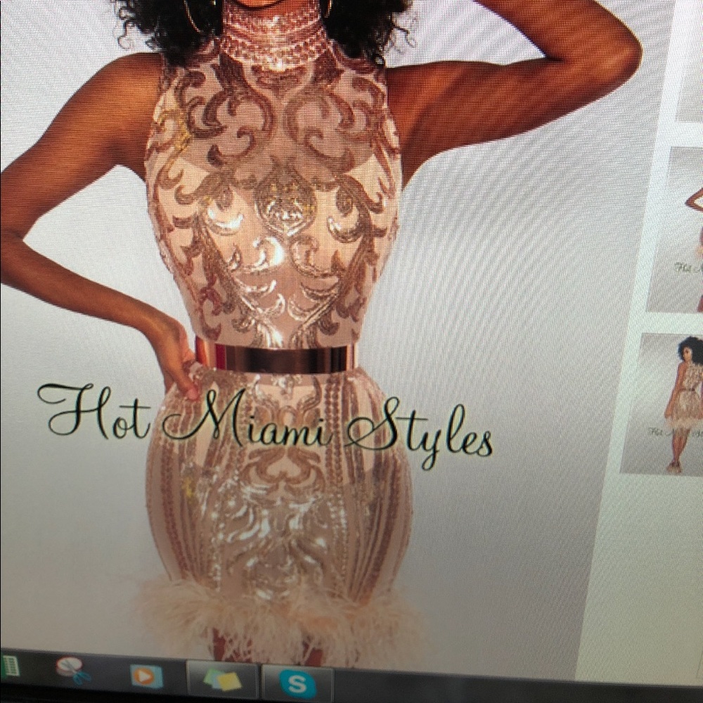 NEVER WORN!!! Gold sheer & sequence dress!